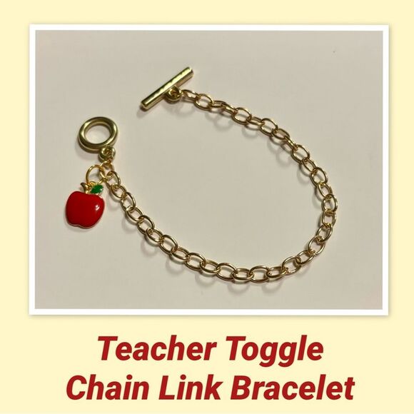 Teacher Toggle Chain Link Bracelet - Picture 1 of 3